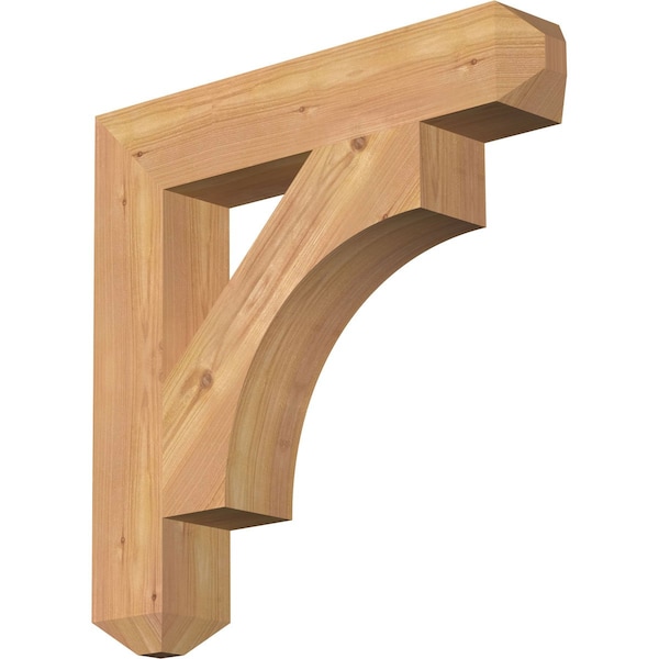 Ekena Millwork Westlake Craftsman Smooth Bracket, Western Red Cedar, 3 1/2"W x 20"D x 20"H BKT04X20X20WTL04SWR - main